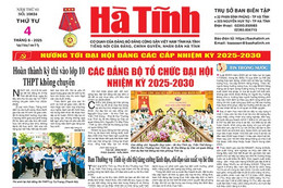Báo in Hà Tĩnh ngày 4/6/2025