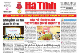 Báo in Hà Tĩnh ngày 2/6/2025