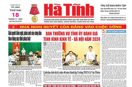 Báo in Hà Tĩnh ngày 18/11/2024