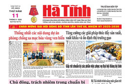 Báo in Hà Tĩnh ngày 11/9/2025