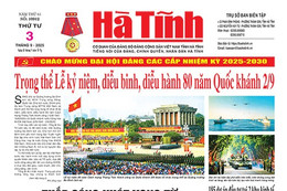 Báo in Hà Tĩnh ngày 3/9/2025