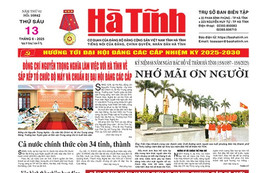 Báo in Hà Tĩnh ngày 13/6/2025
