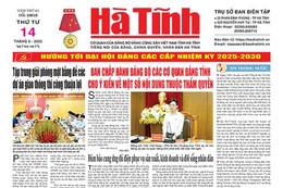 Báo in Hà Tĩnh ngày 14/5/2025