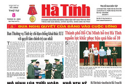 Báo in Hà Tĩnh ngày 8/10/2025