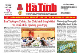 Báo in Hà Tĩnh ngày 12/9/2025