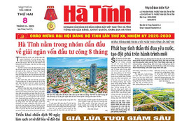 Báo in Hà Tĩnh ngày 8/9/2025