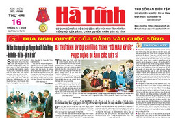 Báo in Hà Tĩnh ngày 16/12/2024