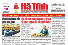 Báo in Hà Tĩnh ngày 10/1/2025