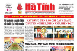 Báo in Hà Tĩnh ngày 10/6/2025