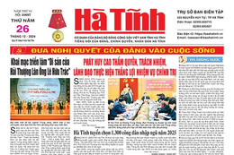 Báo in Hà Tĩnh ngày 26/12/2024