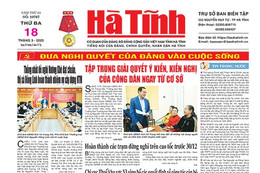 Báo in Hà Tĩnh ngày 18/3/2025