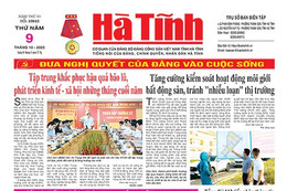 Báo in Hà Tĩnh ngày 9/10/2025