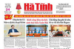 Báo in Hà Tĩnh ngày 24/9/2025