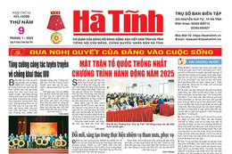 Báo in Hà Tĩnh ngày 9/1/2025