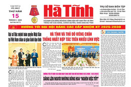 Báo in Hà Tĩnh ngày 15/5/2025
