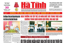 Báo in Hà Tĩnh ngày 30/5/2025