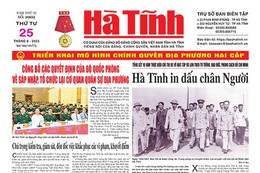 Báo in Hà Tĩnh ngày 25/6/2025
