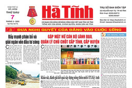 Báo in Hà Tĩnh ngày 7/3/2025