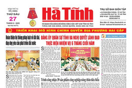 Báo in Hà Tĩnh ngày 27/6/2025