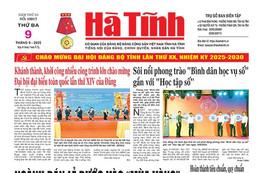 Báo in Hà Tĩnh ngày 9/9/2025