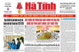 Báo in Hà Tĩnh ngày 3/6/2025