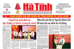 Báo in Hà Tĩnh ngày 4/9/2025