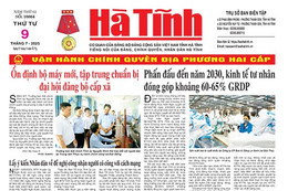 Báo in Hà Tĩnh ngày 9/7/2025