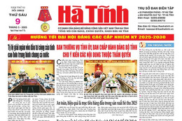 Báo in Hà Tĩnh ngày 9/5/2025