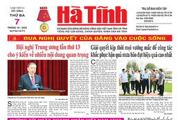 Báo in Hà Tĩnh ngày 7/10/2025