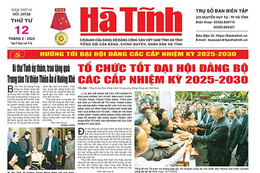 Báo in Hà Tĩnh ngày 12/2/2025