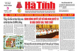 Báo in Hà Tĩnh ngày 3/7/2025