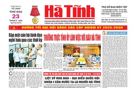 Báo in Hà Tĩnh ngày 23/5/2025