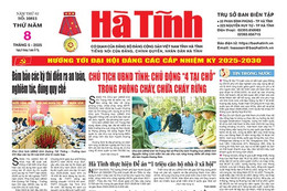 Báo in Hà Tĩnh ngày 8/5/2025