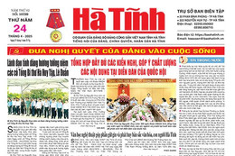Báo in Hà Tĩnh ngày 24/4/2025