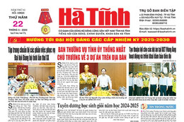 Báo in Hà Tĩnh ngày 22/5/2025