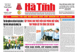Báo in Hà Tĩnh ngày 6/6/2025