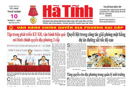 Báo in Hà Tĩnh ngày 10/7/2025