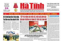 Báo in Hà Tĩnh ngày 24/12/2024