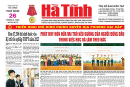 Báo in Hà Tĩnh ngày 26/6/2025