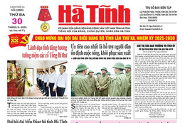 Báo in Hà Tĩnh ngày 30/9/2025