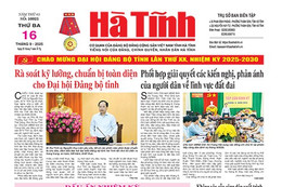 Báo in Hà Tĩnh ngày 16/9/2025