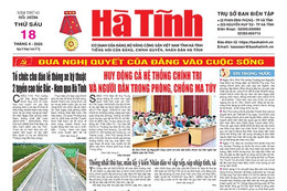 Báo in Hà Tĩnh ngày 18/4/2025
