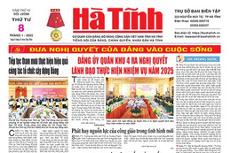 Báo in Hà Tĩnh ngày 8/1/2025