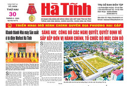 Báo in Hà Tĩnh ngày 30/6/2025