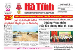 Báo in Hà Tĩnh ngày 23/9/2025