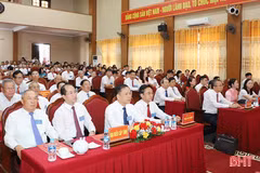 Phó Bí thư Thường trực Tỉnh ủy dự Đại hội Đảng bộ xã Can Lộc lần thứ nhất 