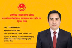 Chương trình hành động của ứng viên ĐBQH Lê Thành Đông