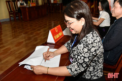 Nhiều địa phương ở Hà Tĩnh hoàn thành sớm hoạt động bỏ phiếu