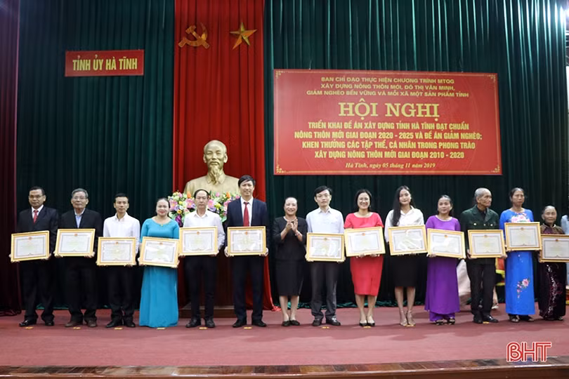 Hà Tĩnh phấn đấu đạt chuẩn tỉnh nông thôn mới giai đoạn 2020 - 2025