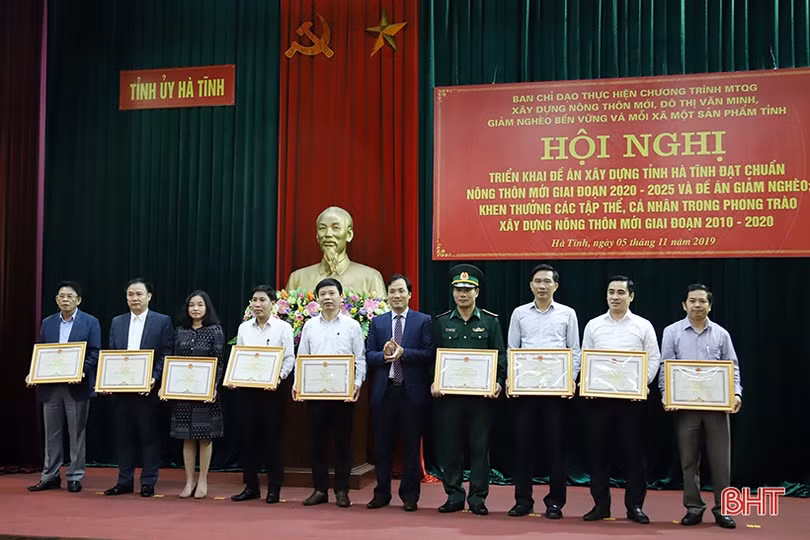 Hà Tĩnh phấn đấu đạt chuẩn tỉnh nông thôn mới giai đoạn 2020 - 2025